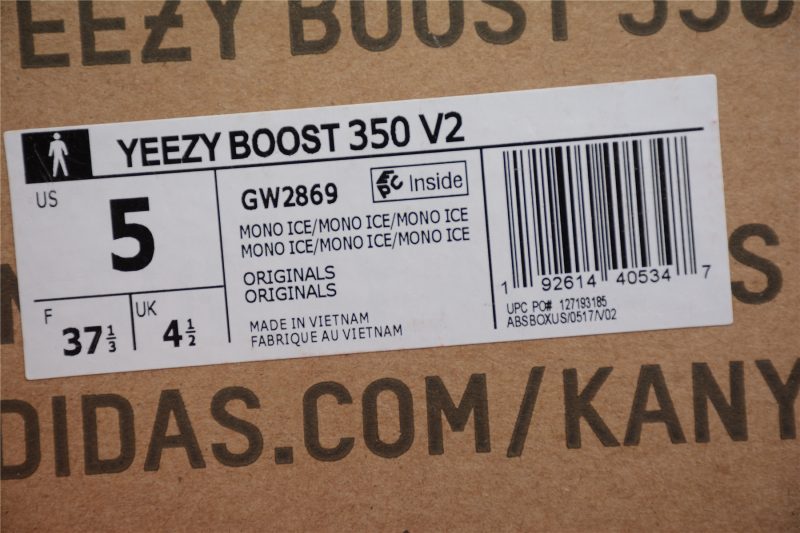 Adidas Yeezy 350 V2 Mono Ice - Imagen 8