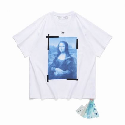 Camiseta Off-White Oversize Mona Lisa Blanco