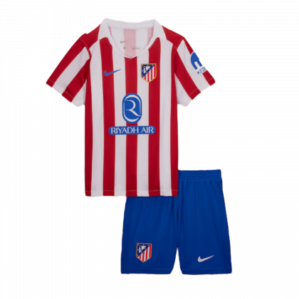 Atlético de Madrid 25-26 Primera Equipación Versión Niño