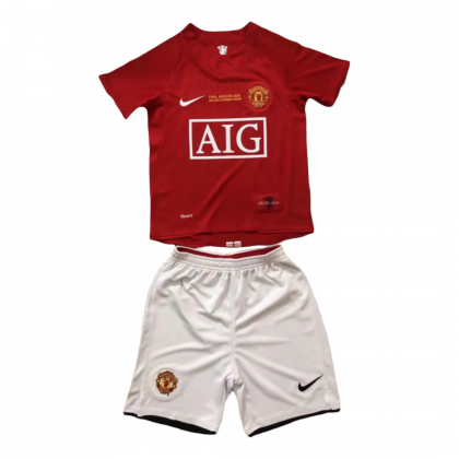 Manchester United 2007-08 Primera Equipación Versión Niño