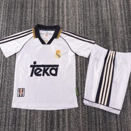 Real Madrid 1999-00 Retro Local Versión Niño (2025)